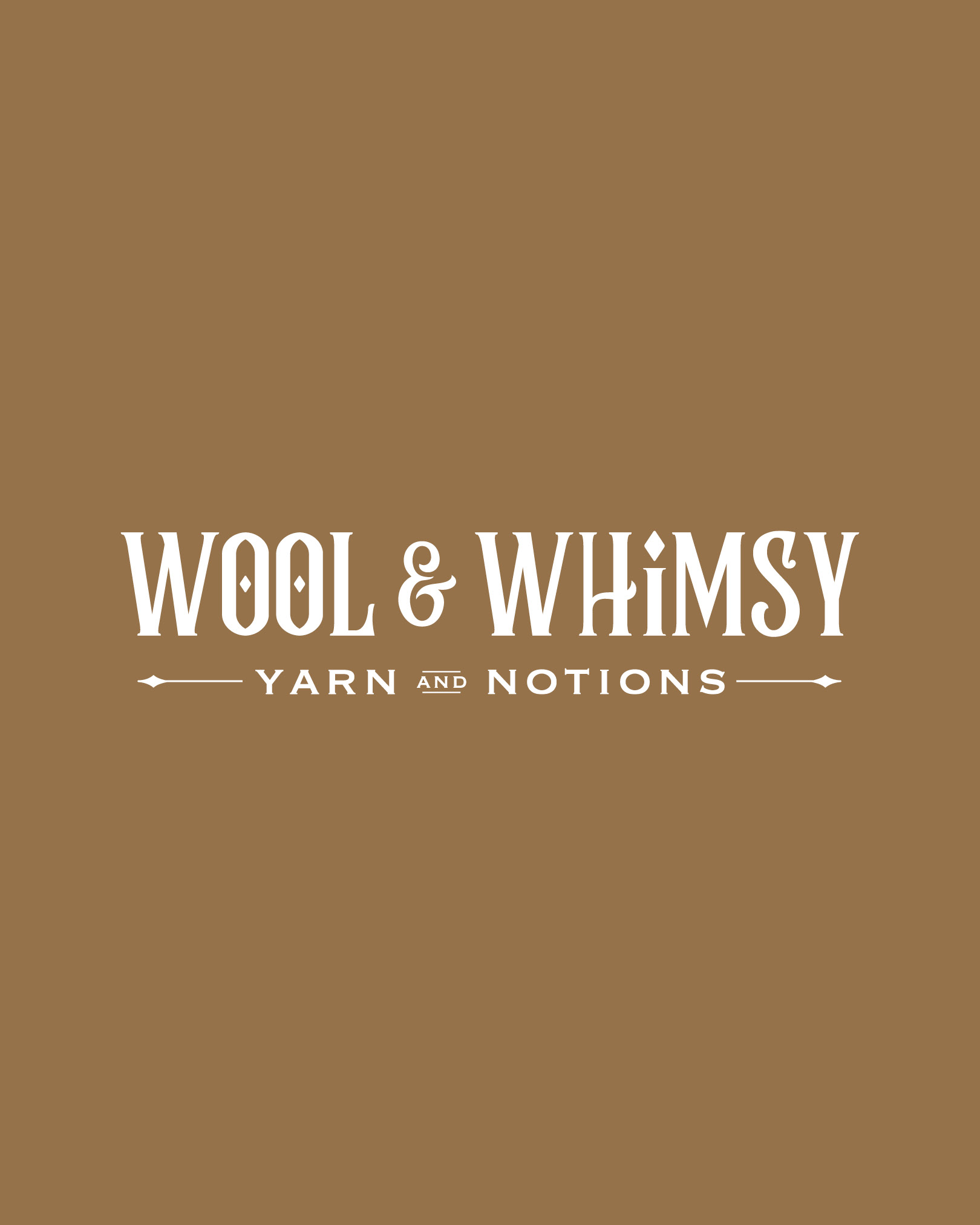 Wool and Whimsy Yarn and Notions Branding Wool and Whimsy Yarn and Notions Branding