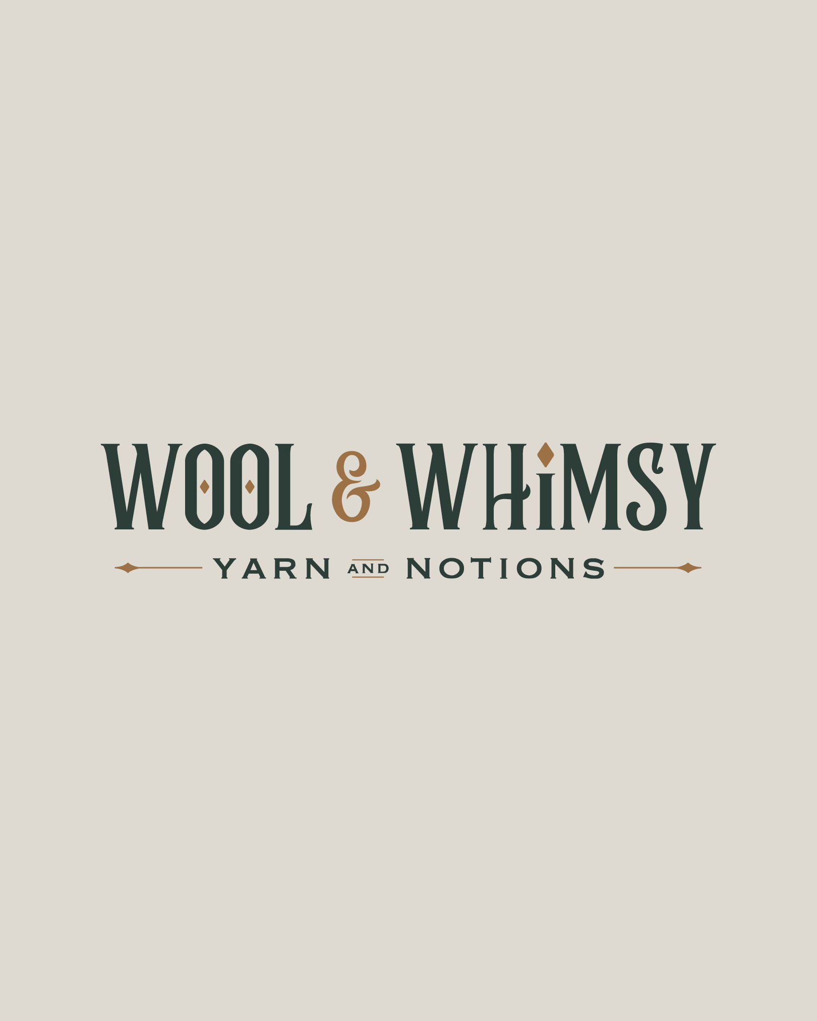 Wool and Whimsy Yarn and Notions Branding Wool and Whimsy Yarn and Notions Branding